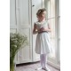 Grace Dress with Pearl Hand Smocking and Silk Sash