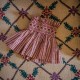 Edit58 x Smock London Elsie Lampshade Skirt Mulberry Stripe with Plum Pie Hand Smocking
