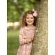 Antoinette Dress with Raspberry Crumble Hand Smocking made with Liberty Poppies & Daisies Fabric
