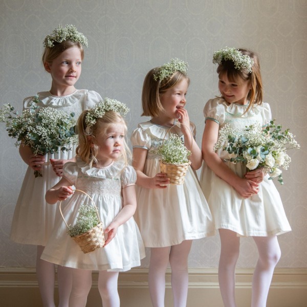 Diana Special Occasion Dress with Seashell Hand Smocking