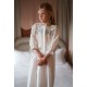 Nightingale Girl's Dress Forget Me Not Plumetti with Delphinium Hand Smocking Nightingale Girl's Dress Forget Me Not Plumetti with Delphinium Hand Smocking