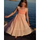 Rachel Carson Girls Dress Pack a Punch Plumetti with Big Top Hand Smocking