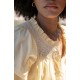 Cleopatra Blouse Primrose Cotton voile with Milk Hand Smocking Edition 40