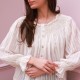 Cleopatra Blouse White Stripe Cotton Muslin with milk Hand Smocking Edition 37 Cleopatra Blouse White Stripe Cotton Muslin with milk Hand Smocking Edition 37