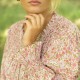 Cleopatra Blouse with Hedgerow Haze Hand Smocking made with Liberty Poppies and Daisies Edition 30