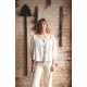 Cleopatra Jacket Latte Stripe with Coffee Cream Hand Smocking Edition 4