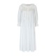Nightingale Women's Dress Cloud Puff Plumetti with Ivory Hand Smocking Nightingale Women's Dress Cloud Puff Plumetti with Ivory Hand Smocking