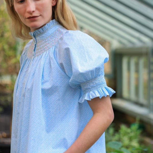 Scholl Blouse Tangier Trellis with Oasis Hand Smocking Edition 73